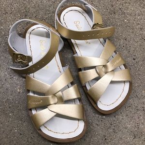 Gold salt water sandals size 11